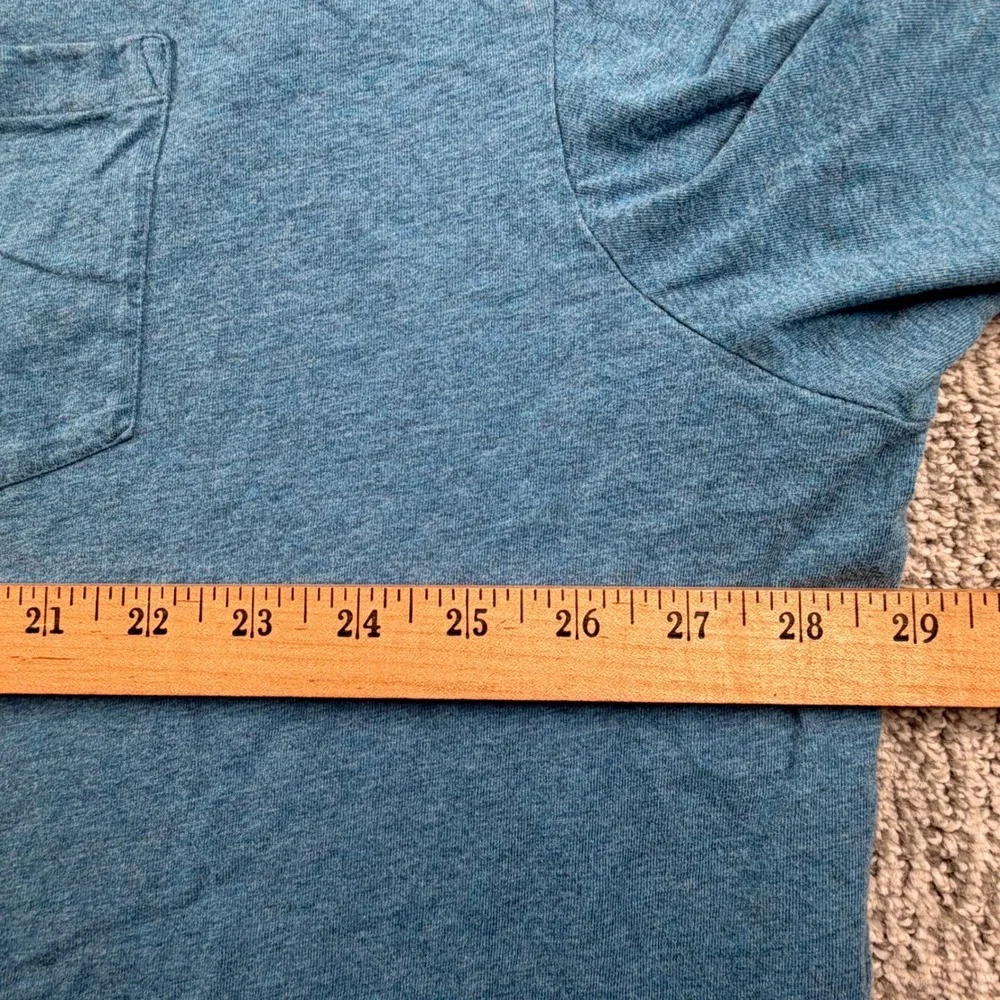 Polo Ralph Lauren T-Shirt Mens 3XLT Blue Heathered Pocket Short Sleeve Tee